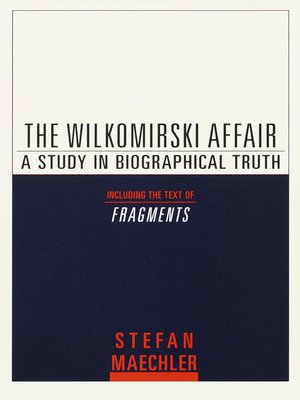 cover image of The Wilkomirski Affair